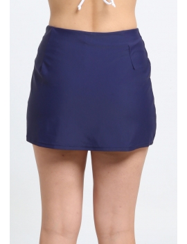 Short falda azul marino espalda