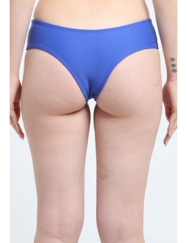 Bikini calzón culote tanga azul espalda