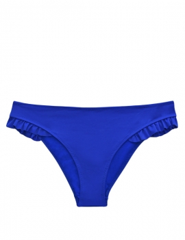 Foto producto de calzon de bikini con vuelos laterales azul