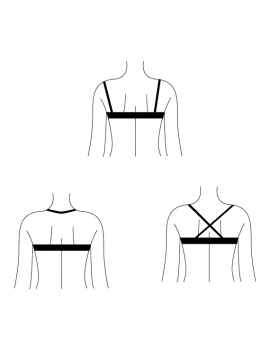 tres forma de usar tirante de bikini al cuello cruzado y espalda