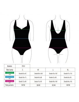 Traje de entero Negro |Samia |bikinis para mujeres Tamaño S Color